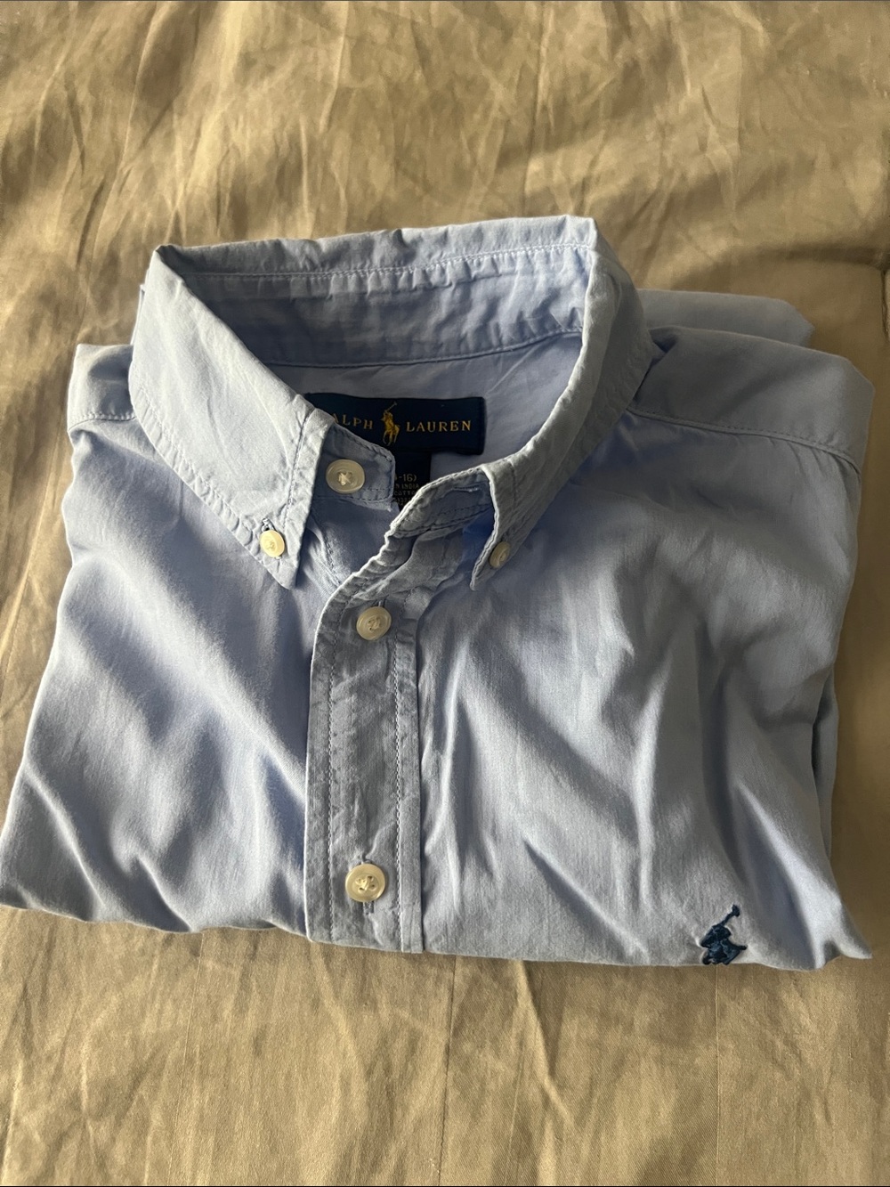 Ralph Lauren Light Blue Button-Down Oxford Shirt